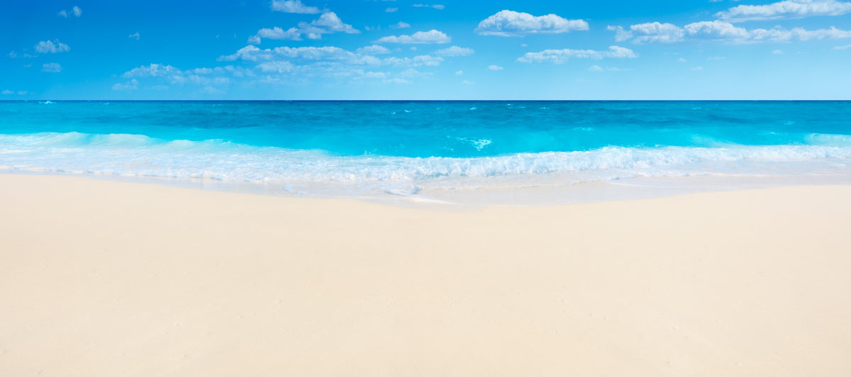 Summer Beach Wallpaper Mural in your room — zoomed