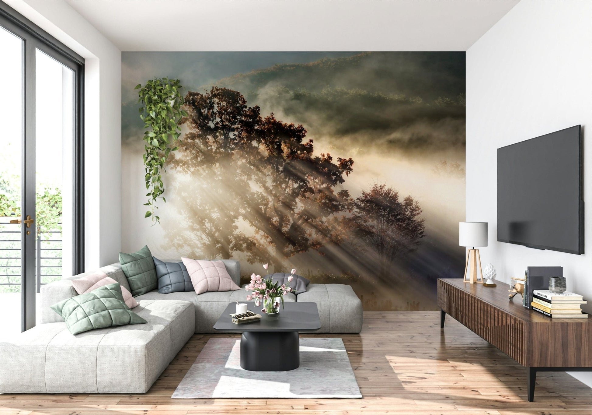 Charming Woodland Glory design, radiant energy, quiet vista, home.
