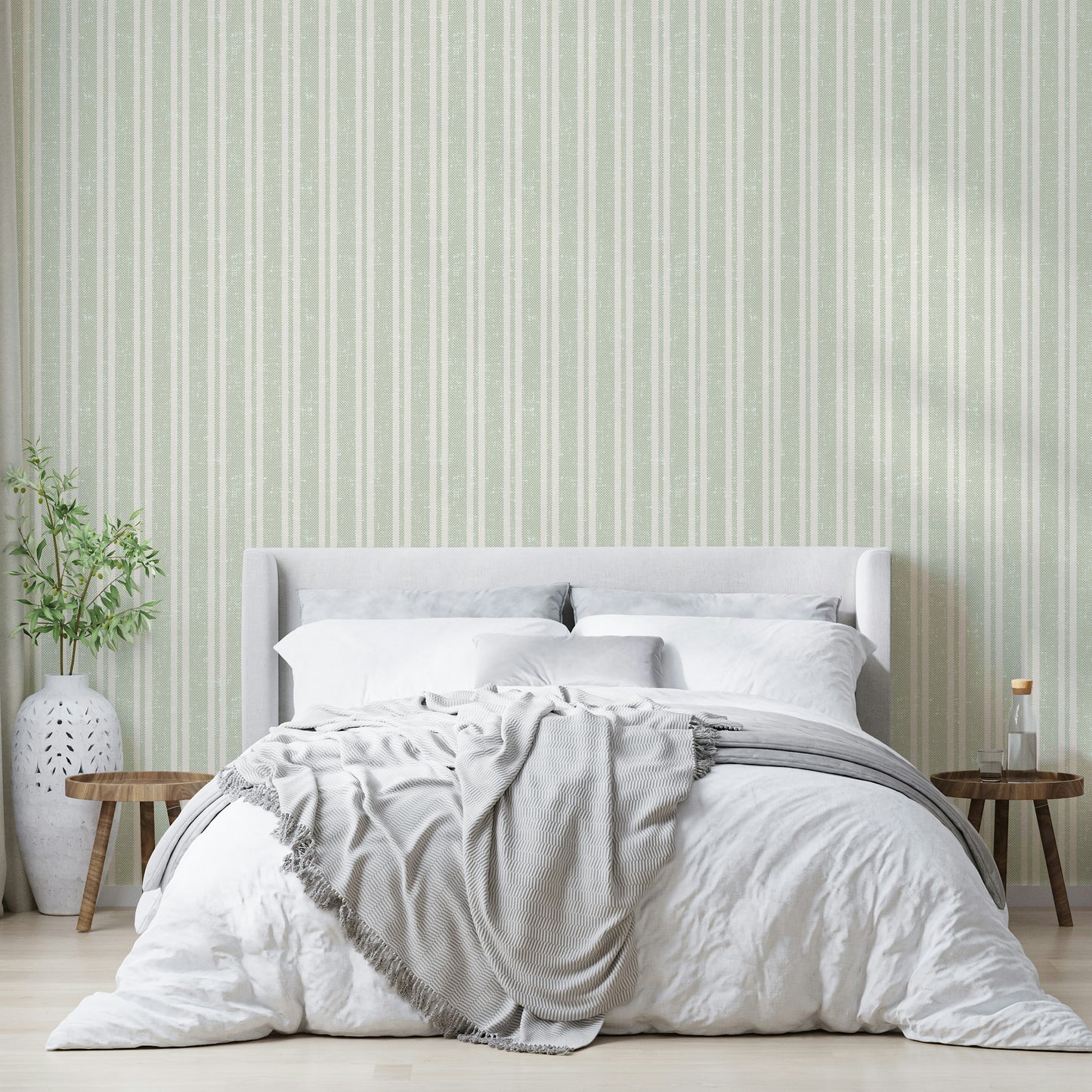 Sunchair-inspired wallpaper in green tones

