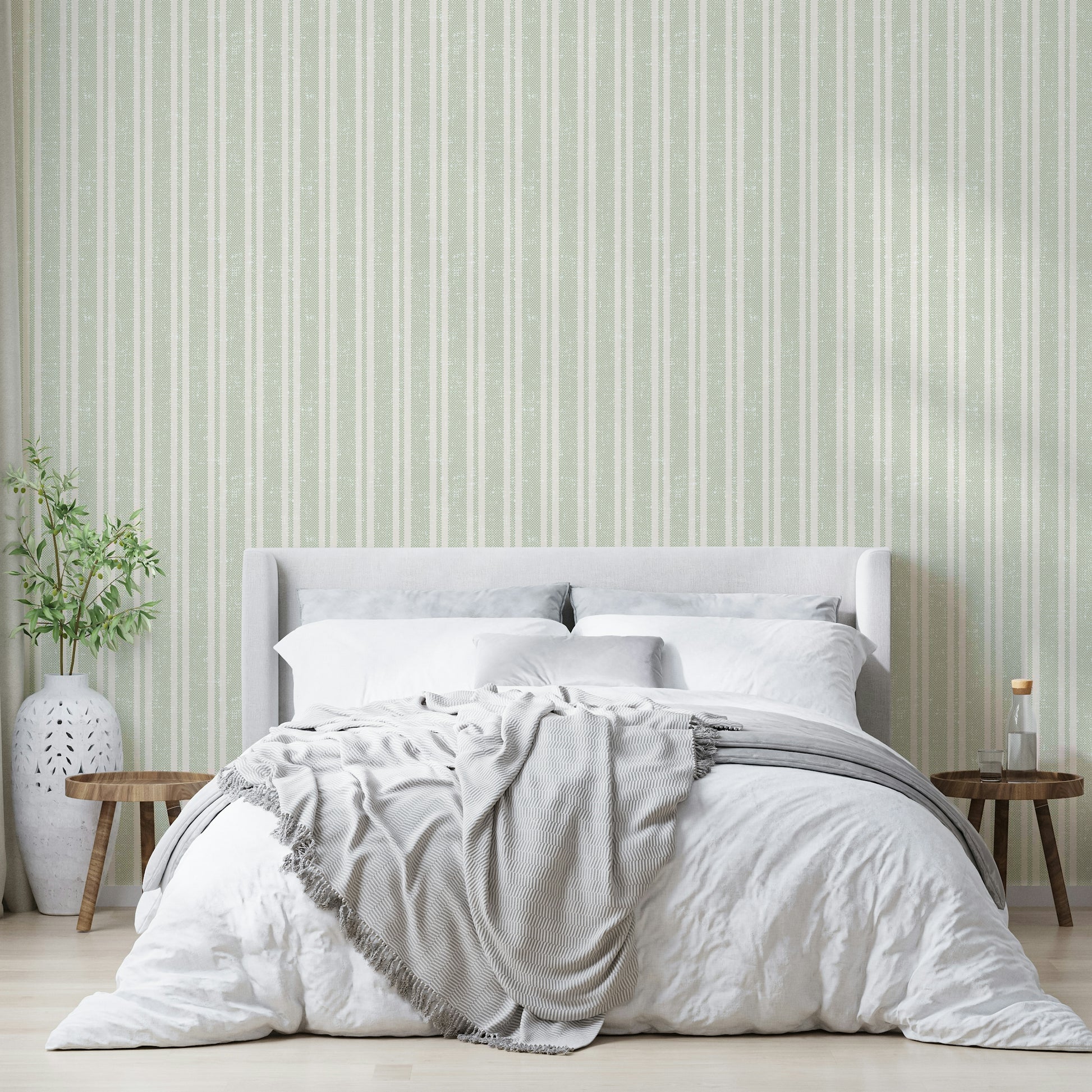 Sunchair-inspired wallpaper in green tones

