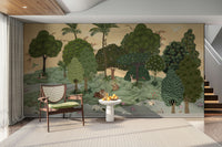 Faux window with a view of a magical design
