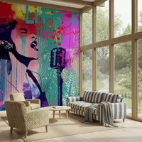 Sunday Blues Wall Mural