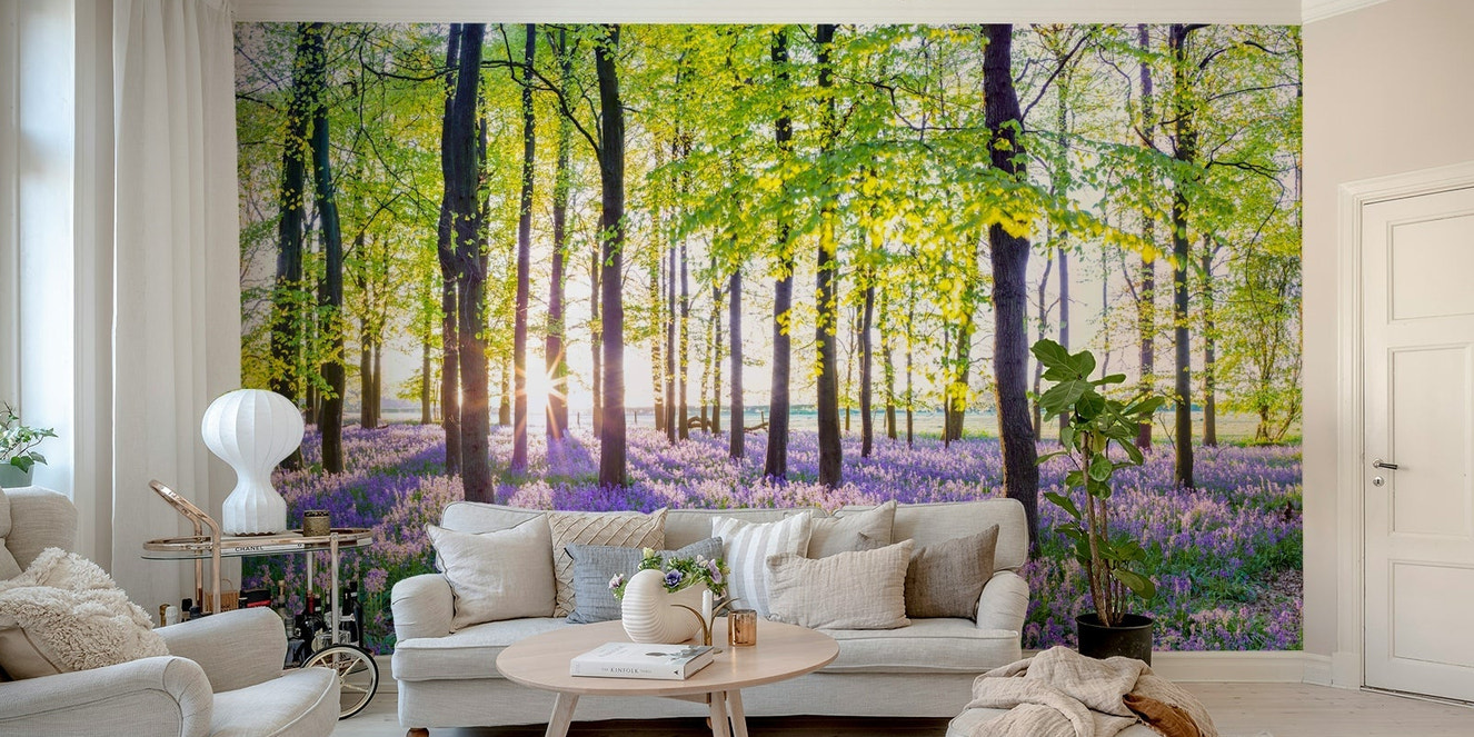 Springtime woodland wallpaper

