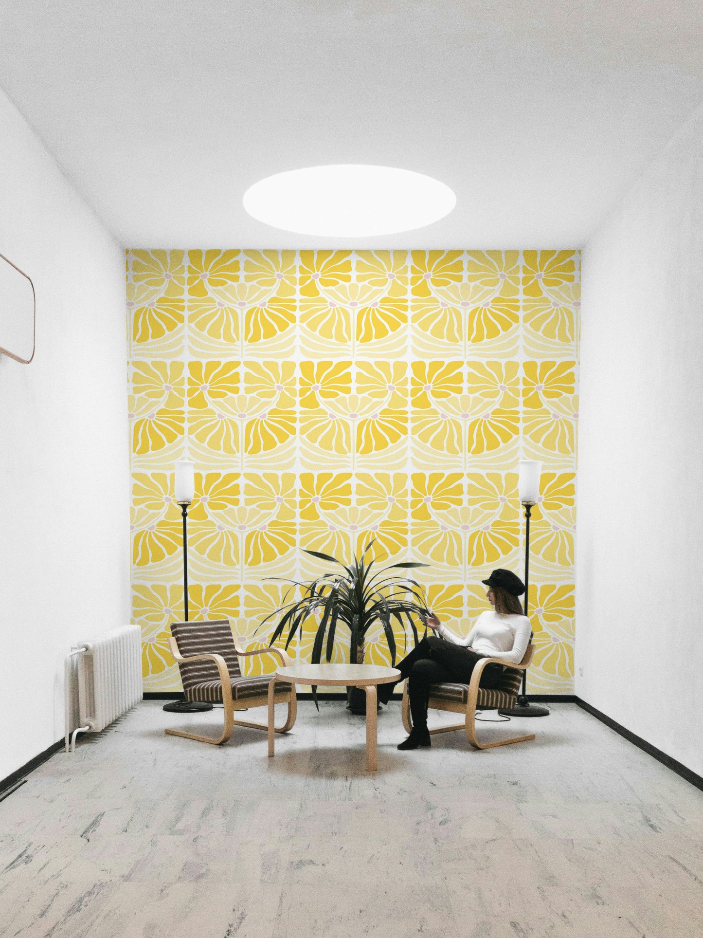 Fresh spring wallpaper featuring sunny daisies

