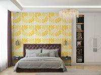 Sun-kissed daisy field wallpaper for interiors

