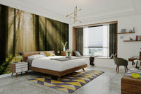 The colors are a mix of soft greens, yellows, and earthy browns.
