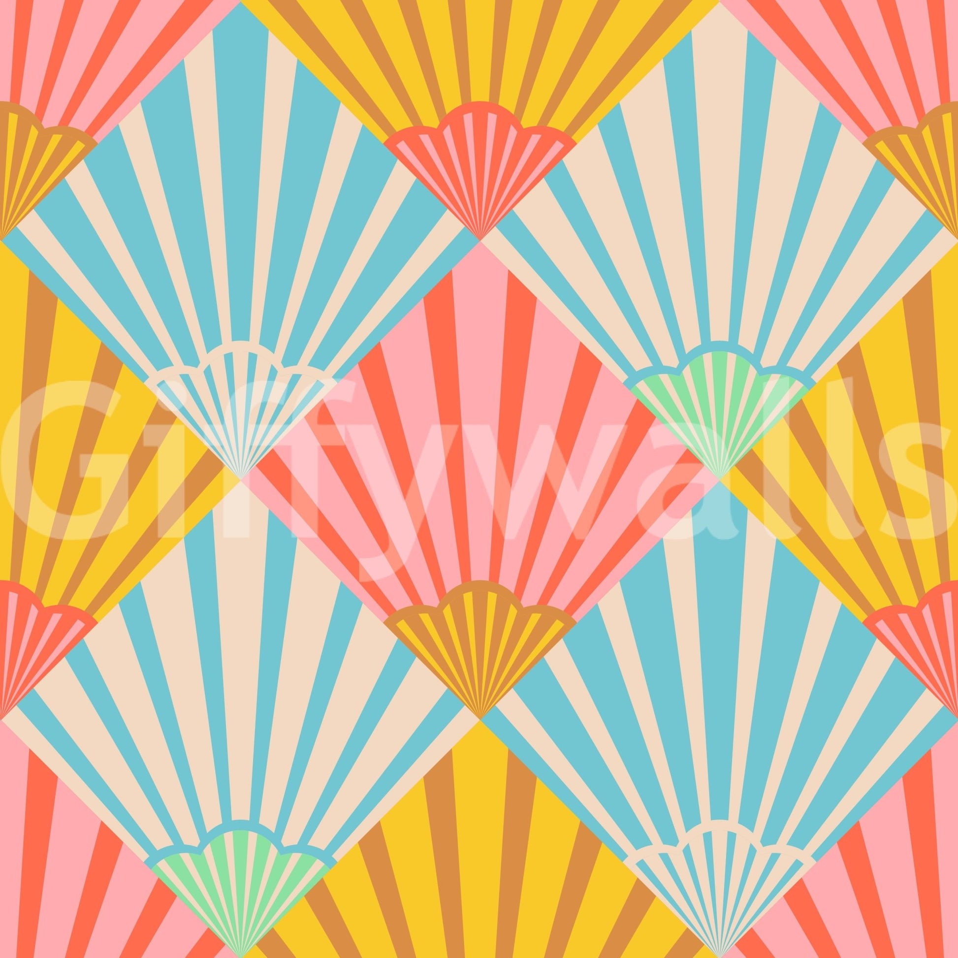 The design is non-realistic and interpretive.

