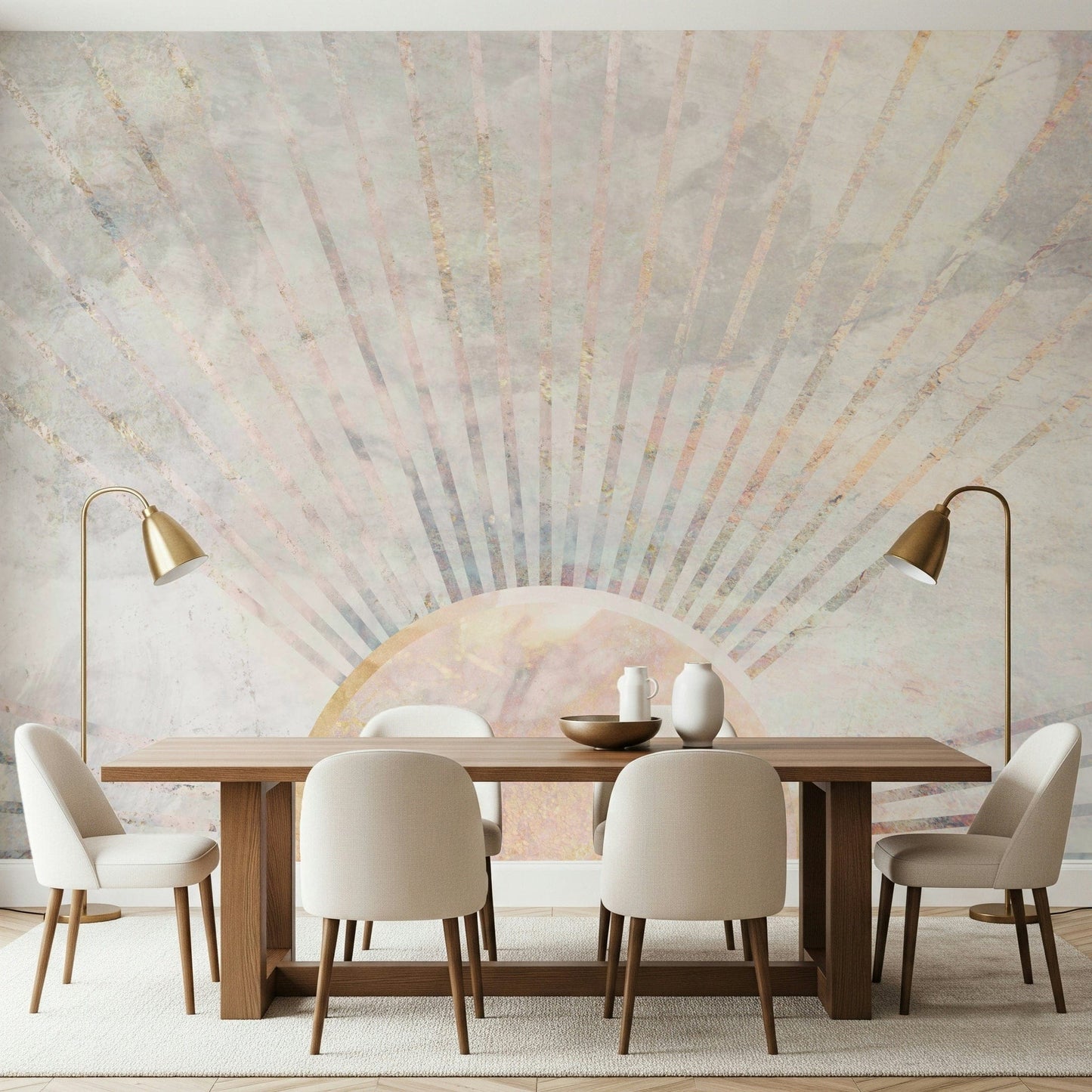 An artistic abstract marble mural for home decor.