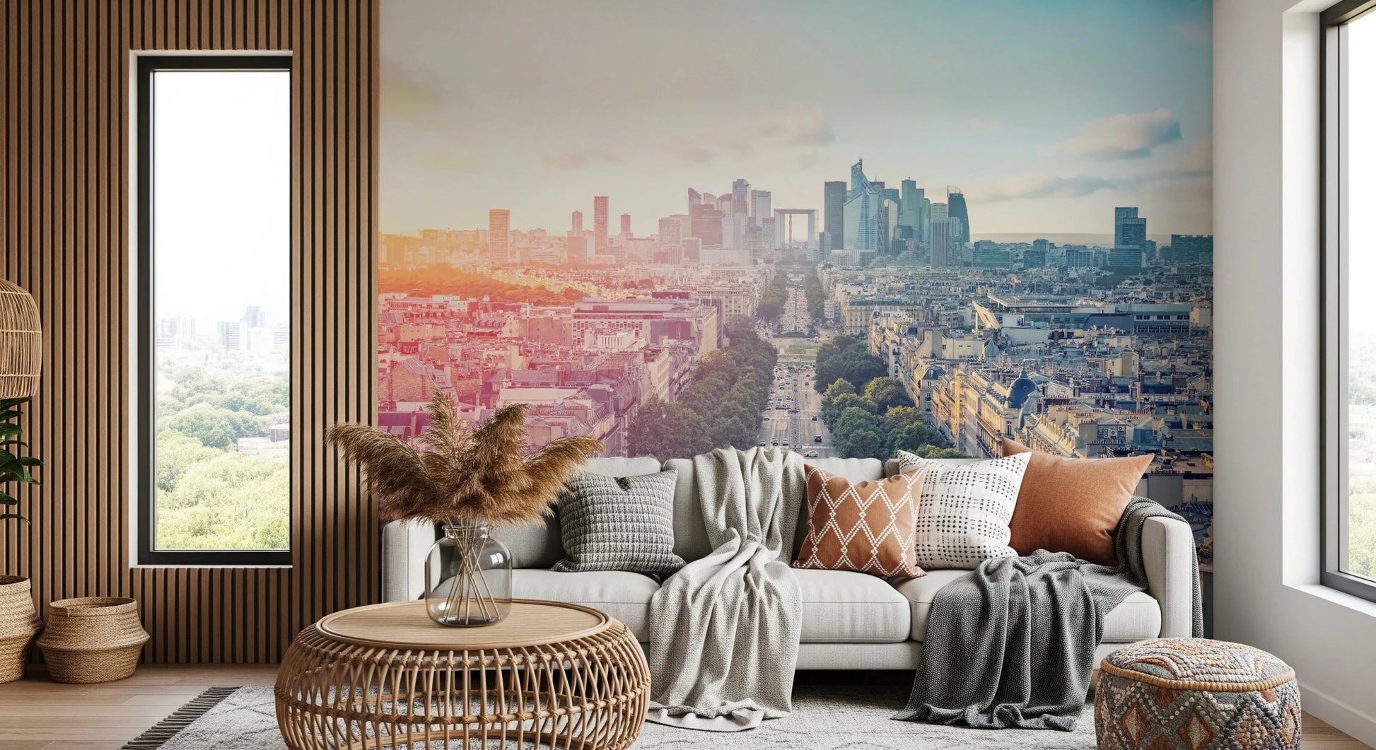 Sunrise Over Paris Wall Mural