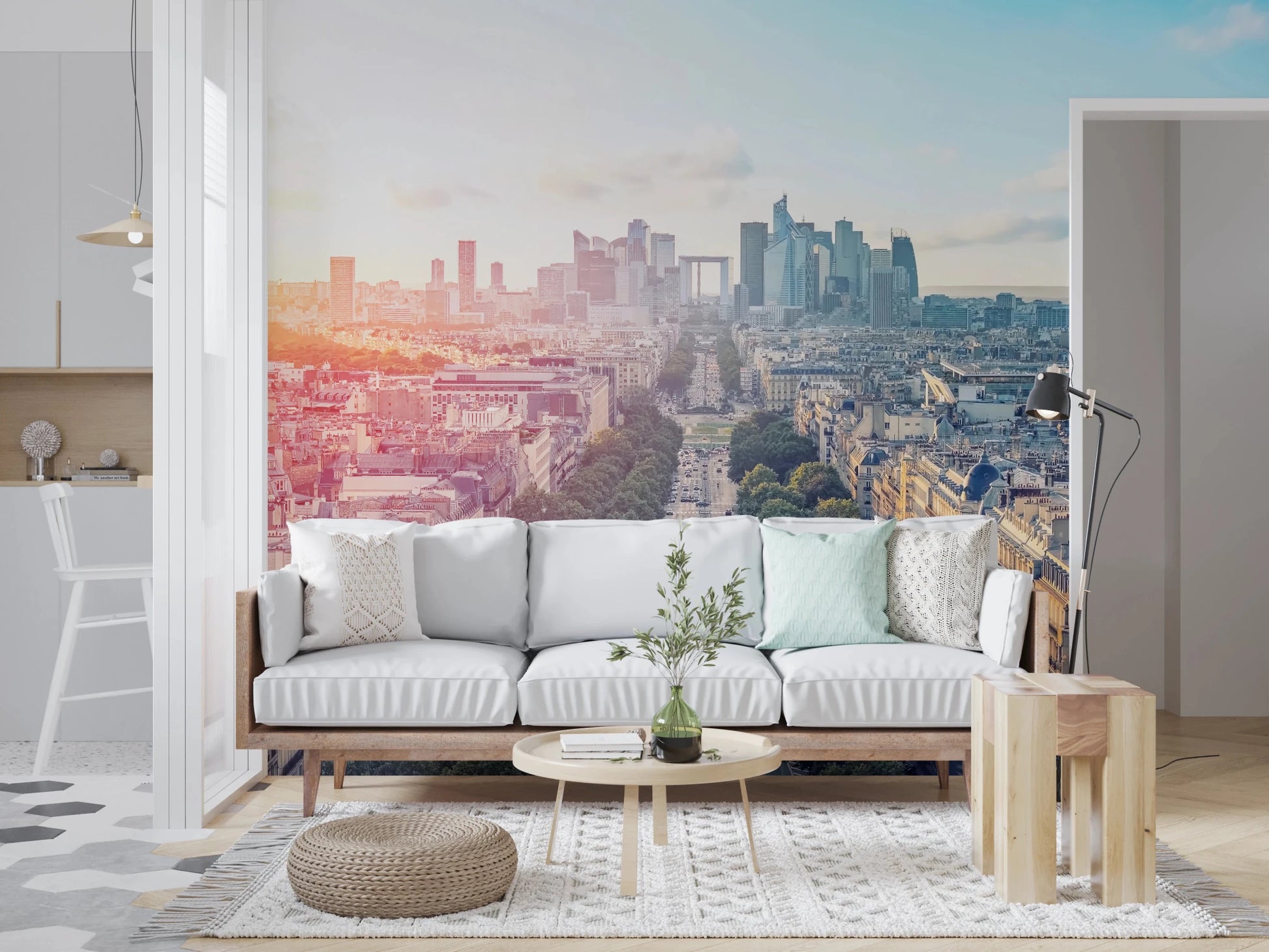 Sunrise Over Paris Wall Mural
