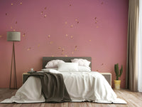 The wallpaper for walls being admired in a home.

