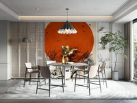 The mural covers a significant wall area.
