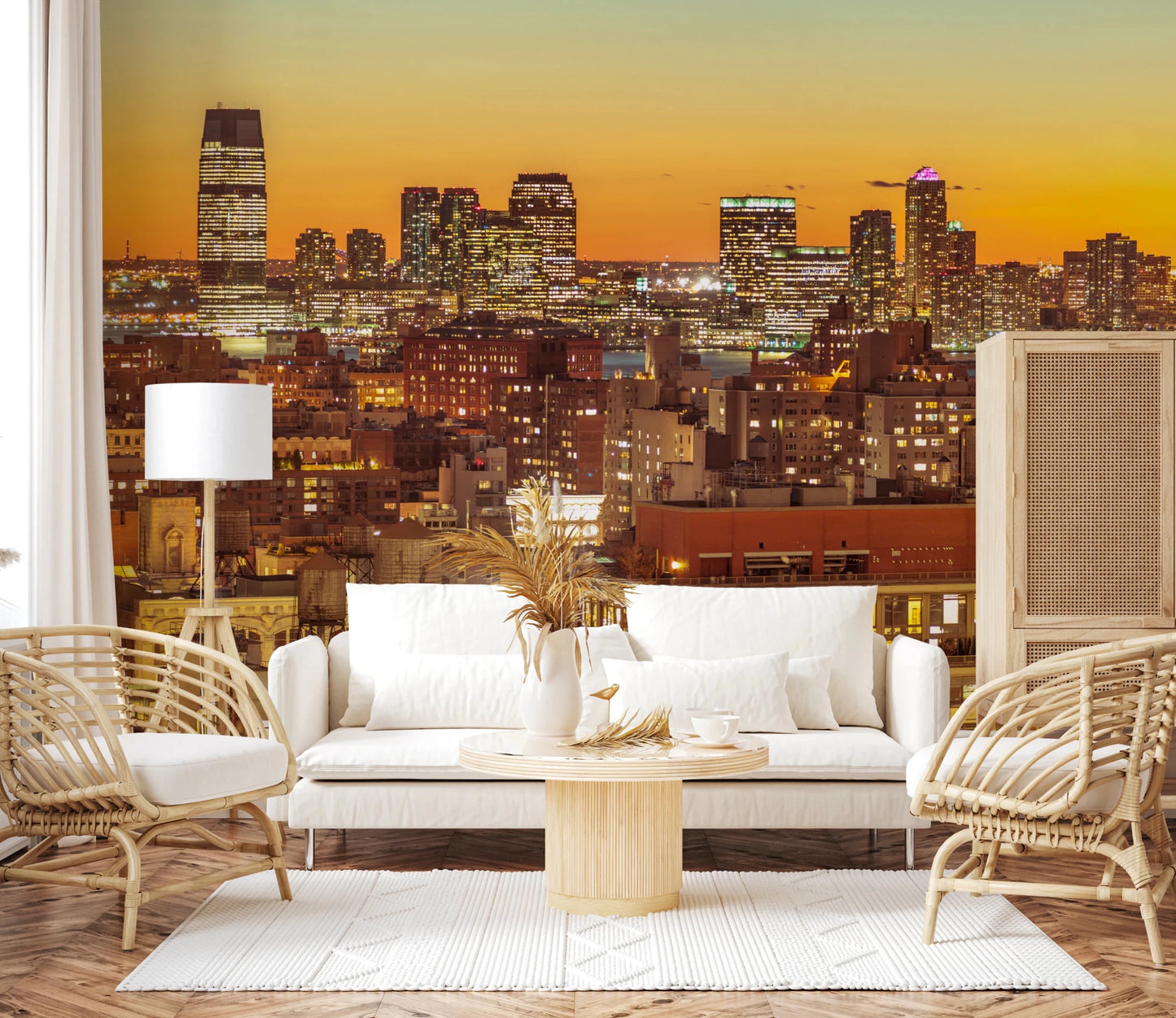 Sunset Metropolis Wall Mural
