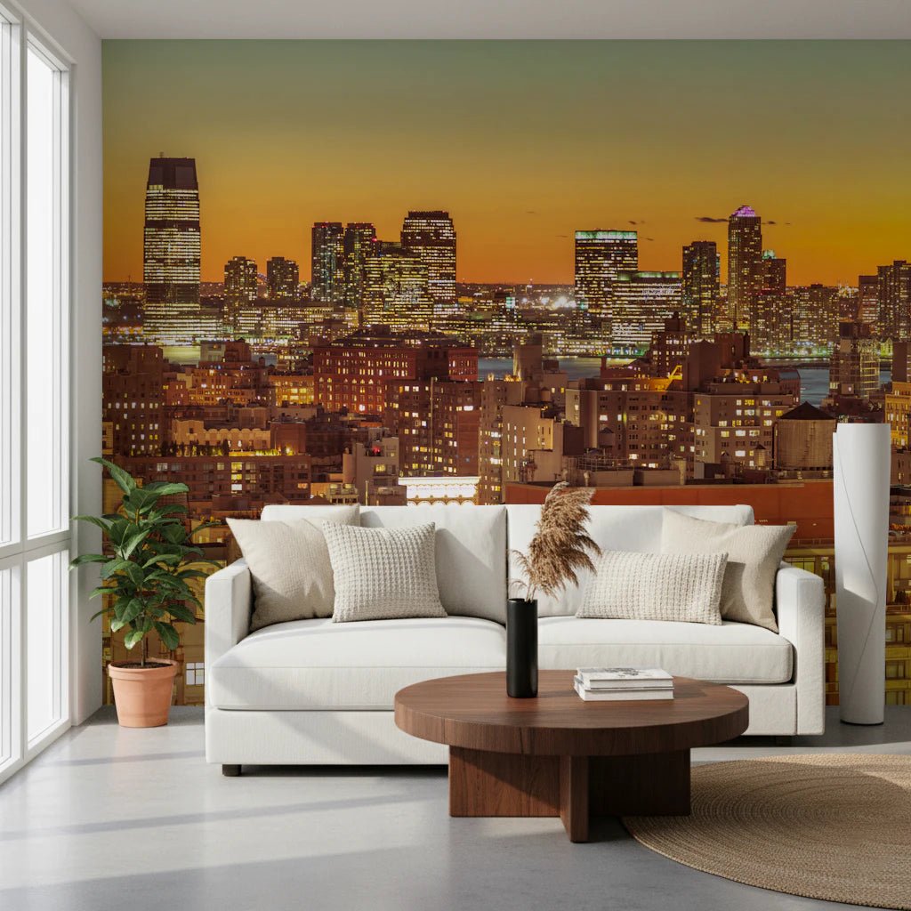 Sunset Metropolis Wall Mural