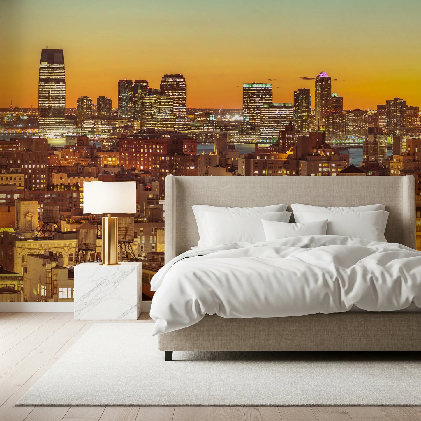 Sunset Metropolis Wall Mural