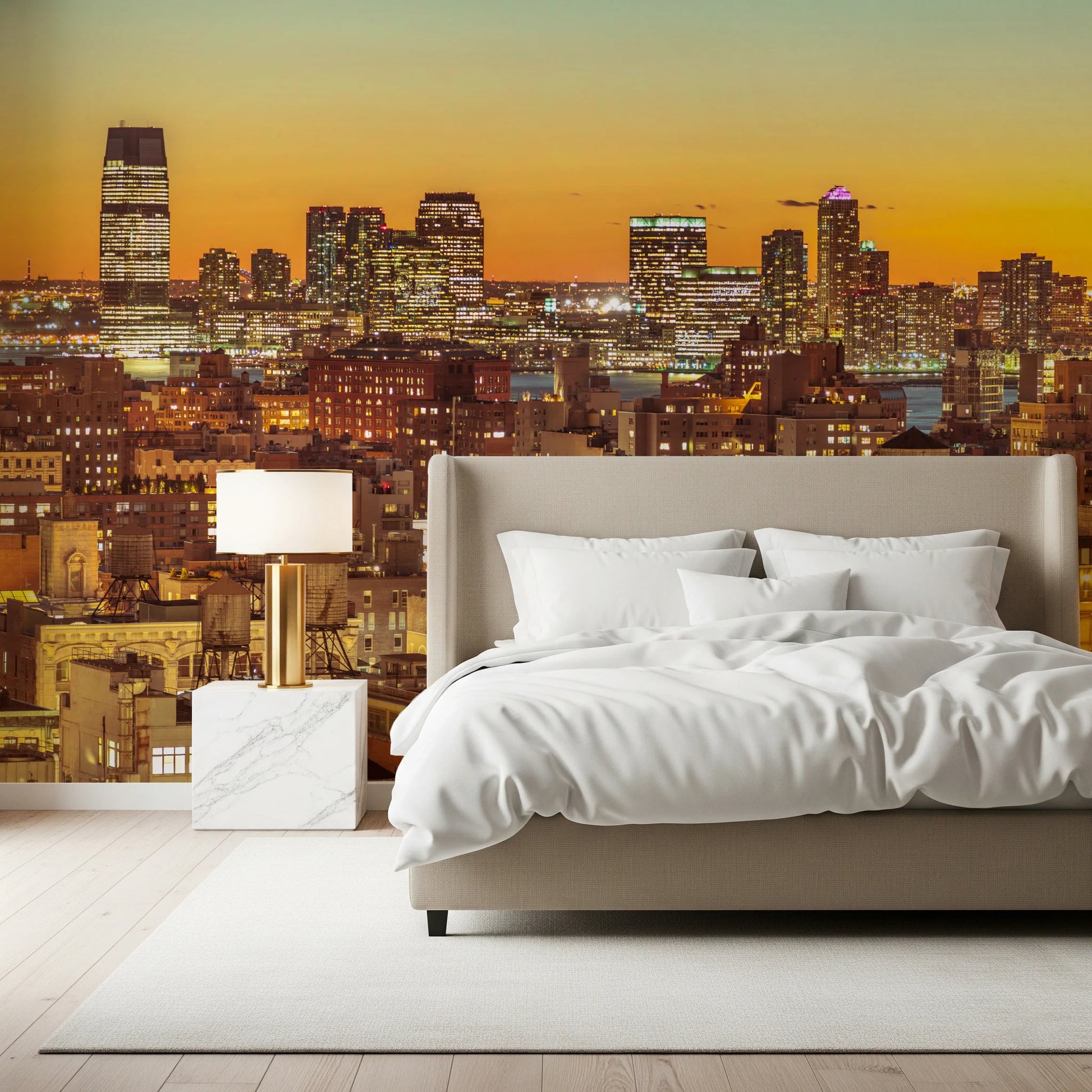 Sunset Metropolis Wall Mural