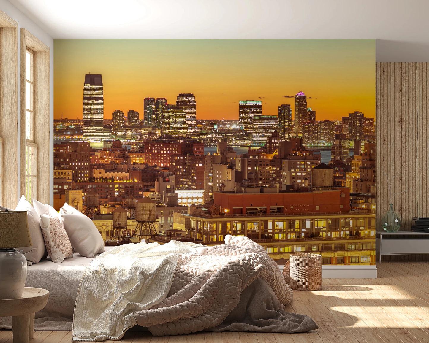Sunset Metropolis Wall Mural