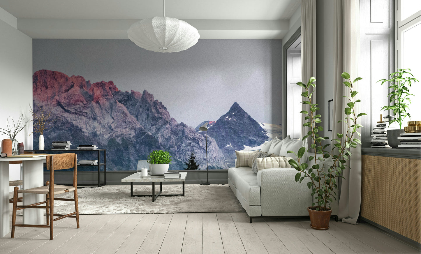 Sunset Mountain Vista Wall Mural