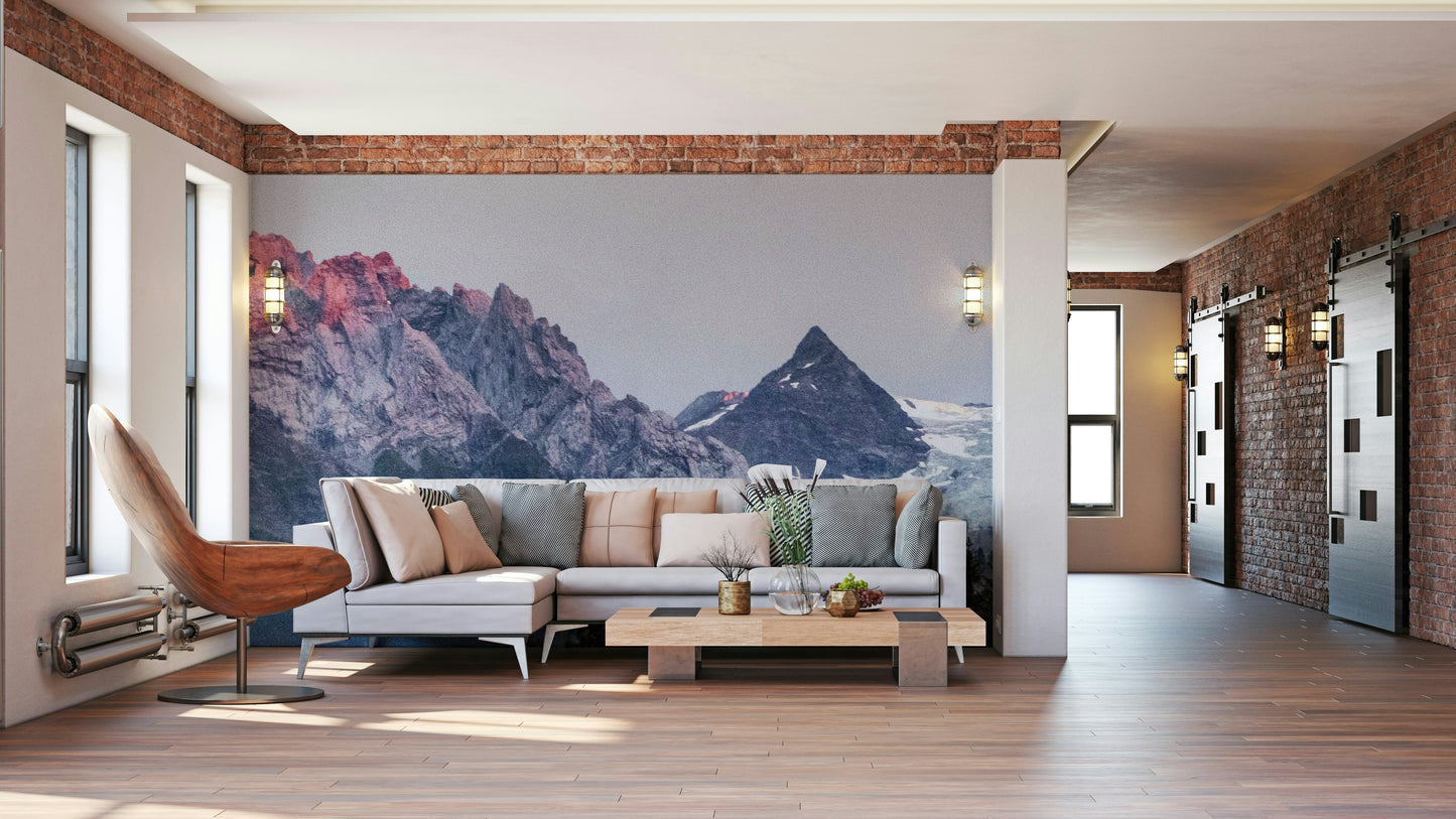 Sunset Mountain Vista Wall Mural