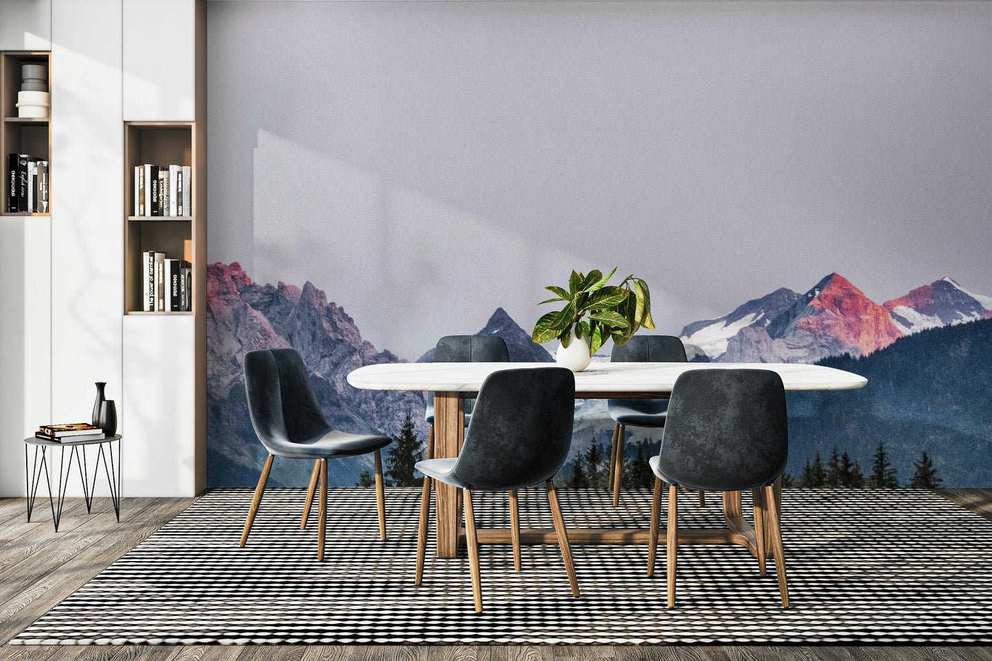 Sunset Mountain Vista Wall Mural