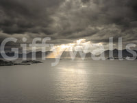 Sunset of Norwegian Fjord Wall Mural