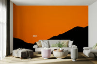 A beautiful panoramic wall mural for a living room.

