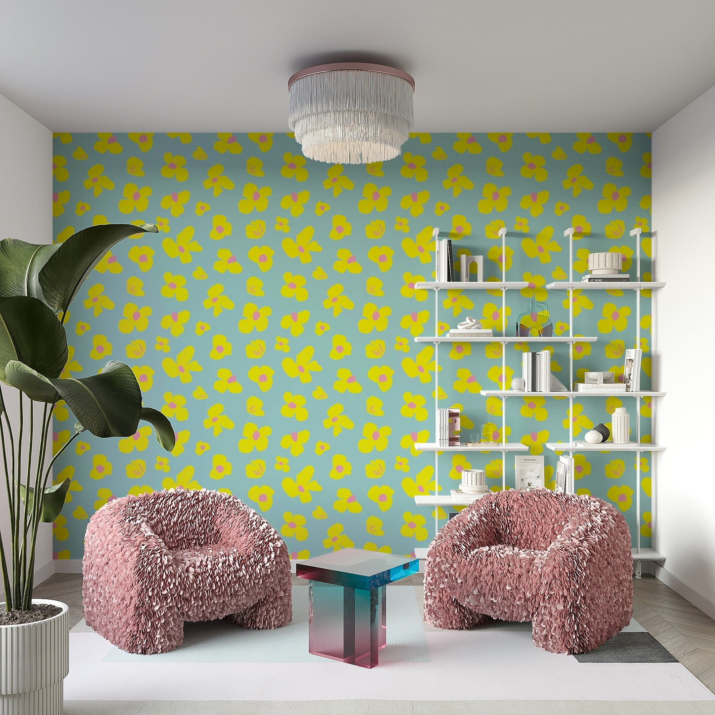 Sunshine Daisies wallpaper for cheerful rooms

