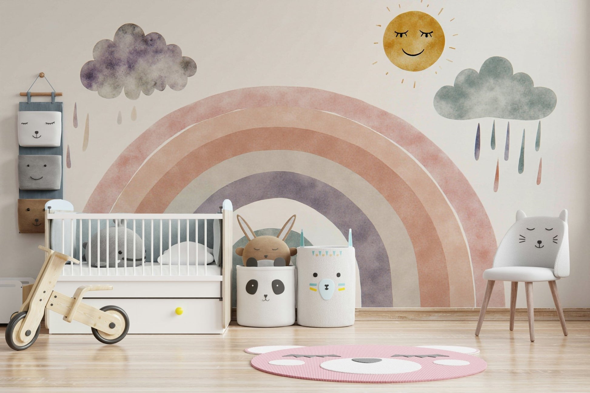 It gives the illusion of a bright and happy day indoors.
