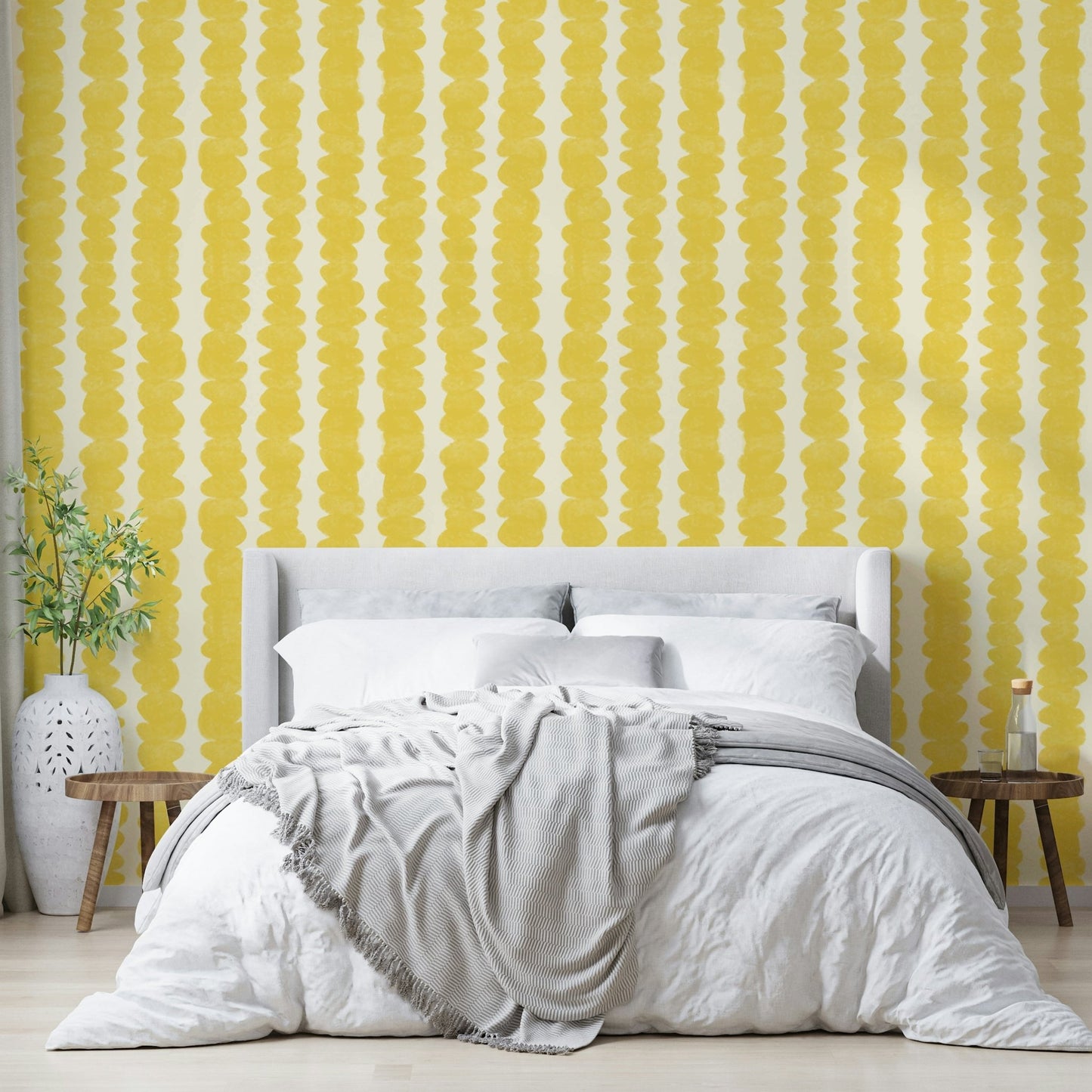 Sunshine-inspired stacked design wallpaper for walls

