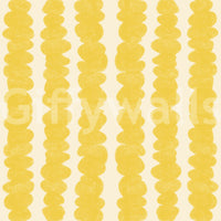 Lively yellow and orange wallpaper for joyful rooms

