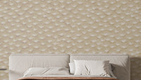 Exotic Fan Silhouette wallpaper with bold, modern fan designs.
