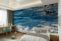 A serene forward moving design wall mural for your decor.

