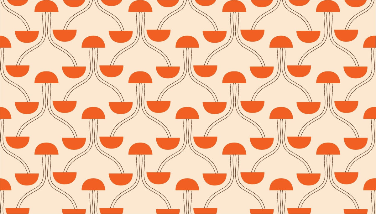 Mindfulness Zen Orange Wallpaper in your room