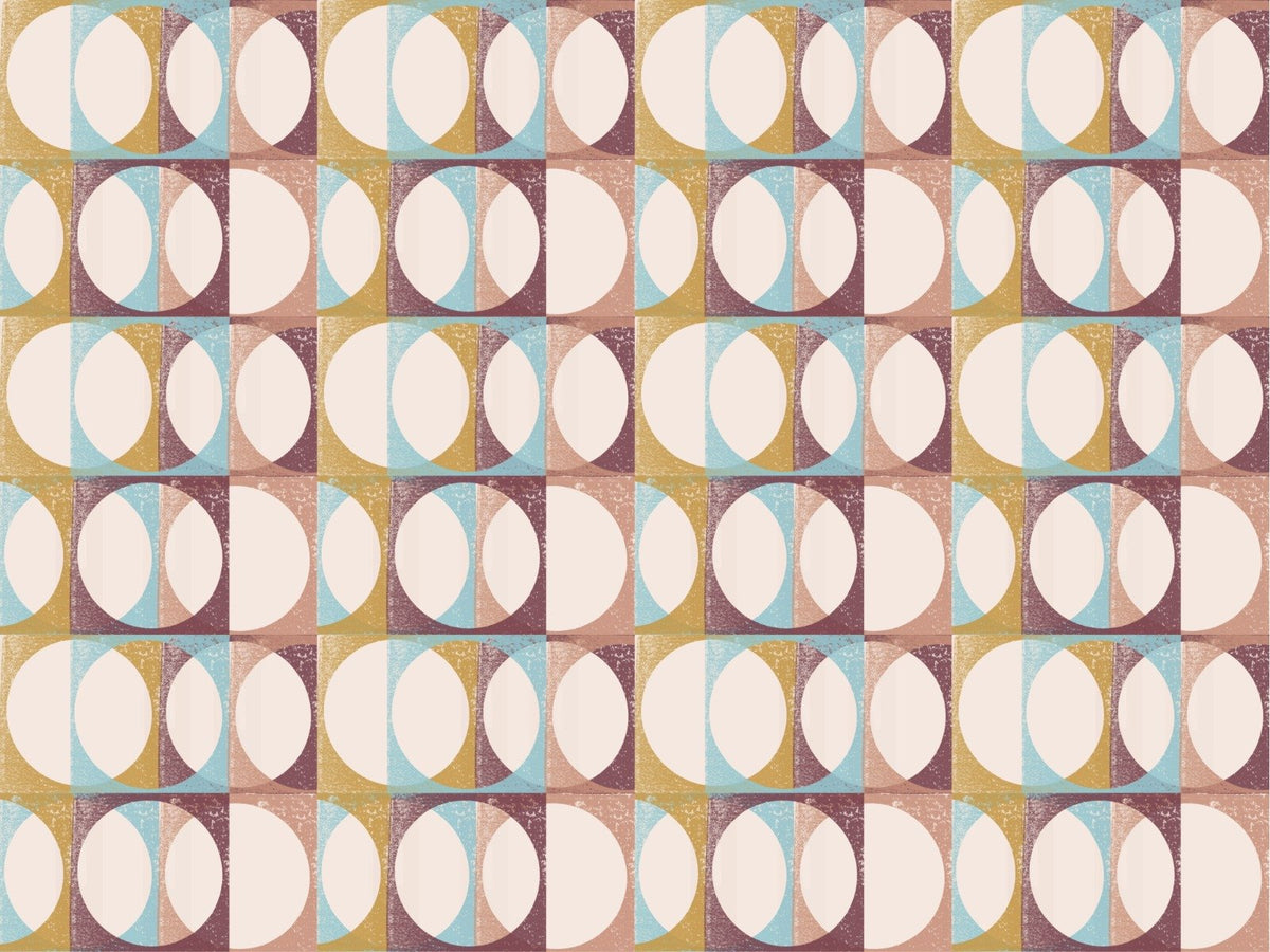 Italian Villa Pink Blush Arrows Pattern Wallpaper in your room