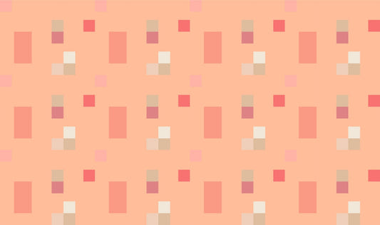 Peach Fuzz Tile Pattern Wallpaper