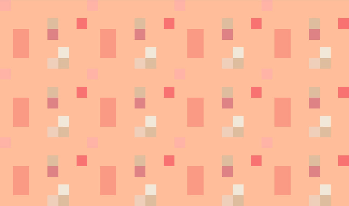 Peach Fuzz Tile Pattern Wallpaper in your room