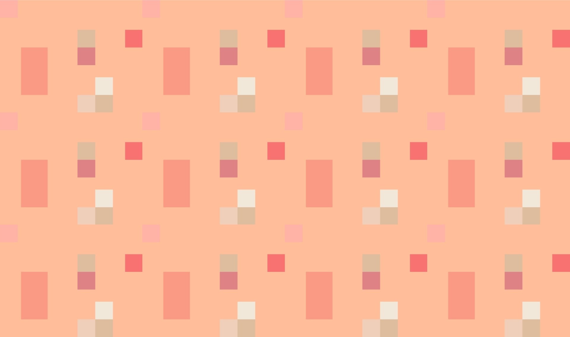 Peach Fuzz Tile Pattern Wallpaper