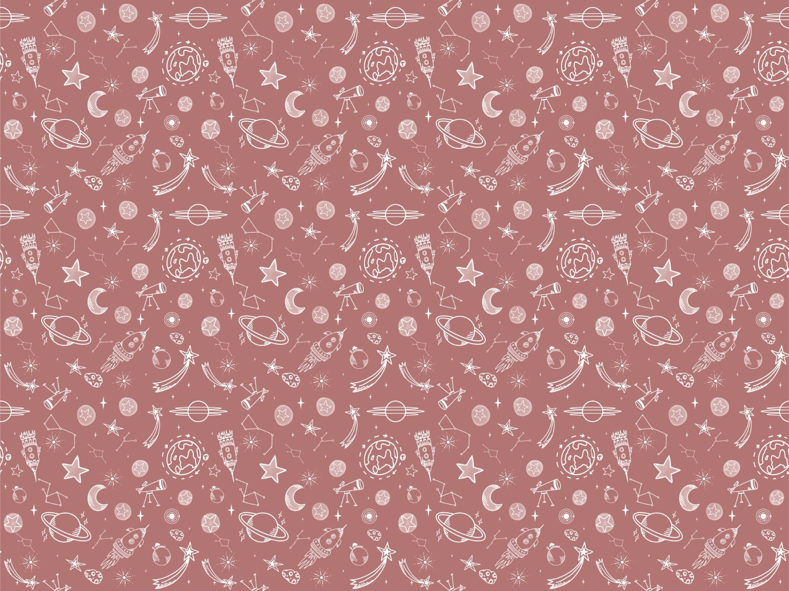 Space Voyage Rose Color Wallpaper in your room — zoomed