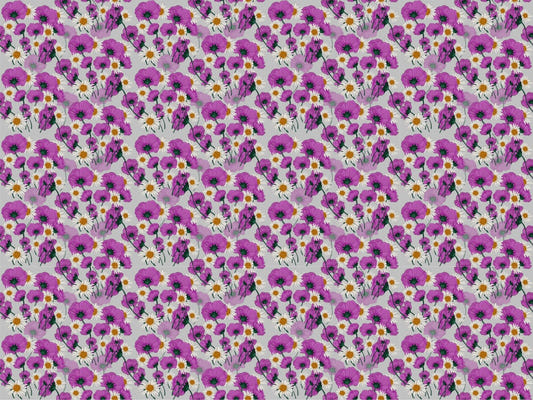 Purple Flower Wallpaper – Wild Color Pattern