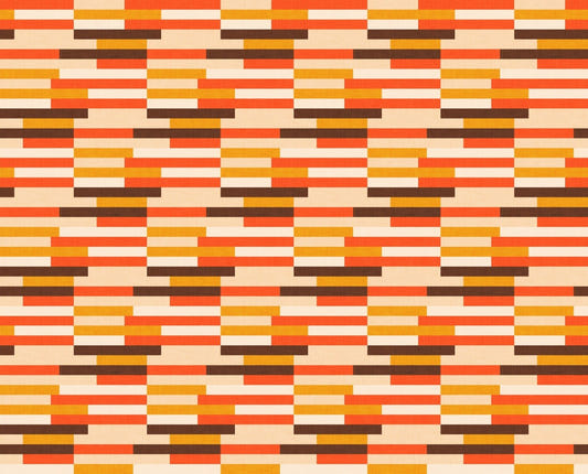 Classic Mid Mod Kilim Stripes Wallpaper