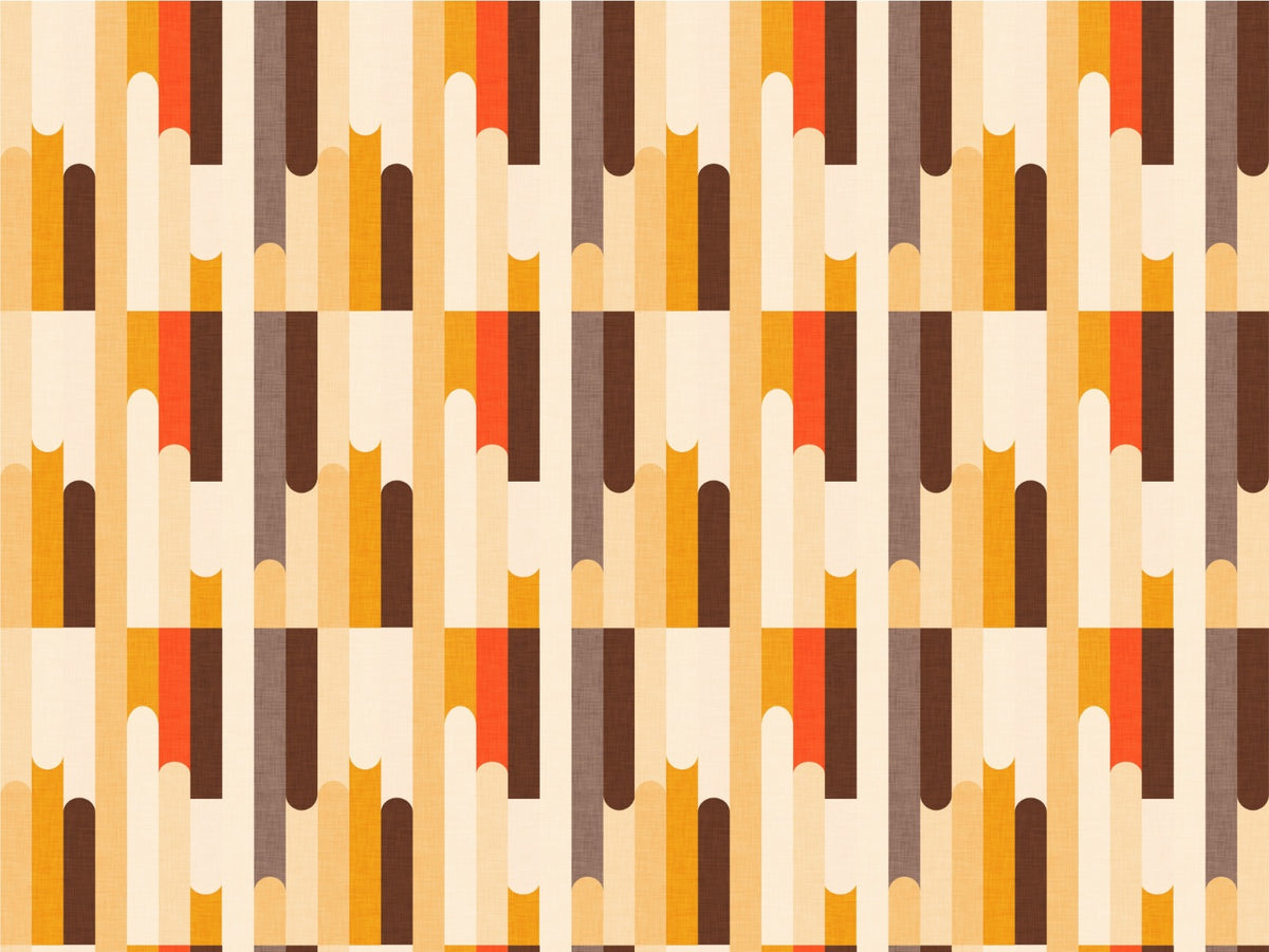Retro Color Block Classic Wallpaper in your room