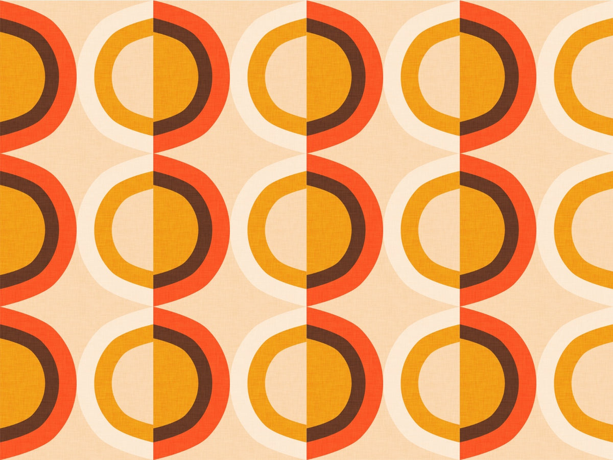 Mid Century Modern Dots Wallpaper in your room