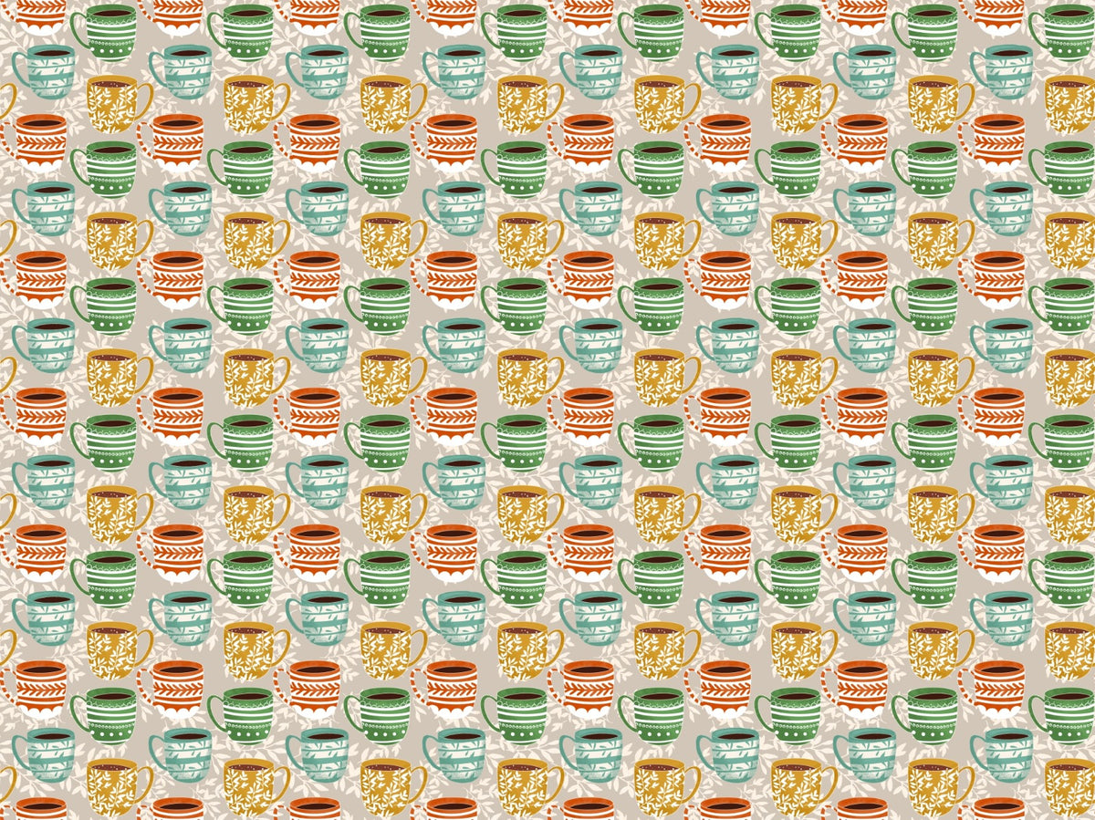 Cute Coffee Mug Grey Color Wallpaper in your room