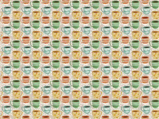 Cute Coffee Mug Grey Color Wallpaper