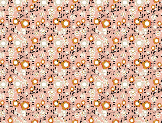 Field of Flowers Light Pink Wallpaper