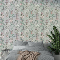 Abstract clouds and waves in muted color palette

