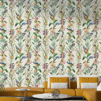 Abstract cloud-inspired wallpaper in muted tones

