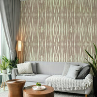Elegant geometric wallpaper with symmetrical strokes

