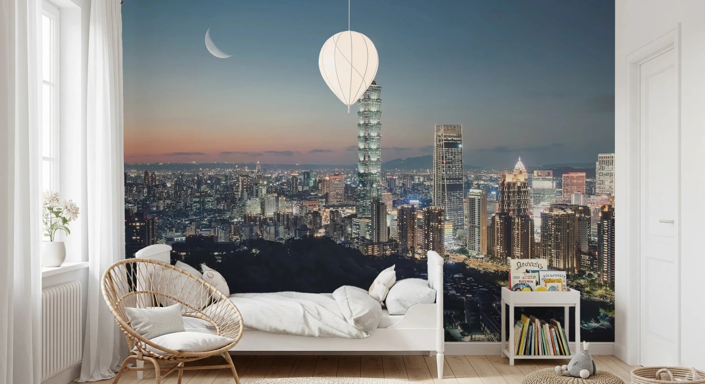 Taipei Nights Wall Mural