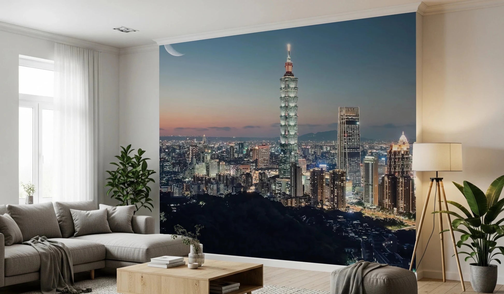 Taipei Nights Wall Mural